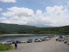 西湖からの富士山